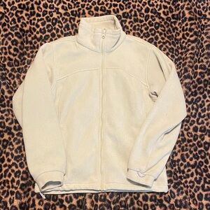 Columbia Light Green Fleece Zip-Up Jacket